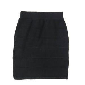 Black Mini Pencil Skirt